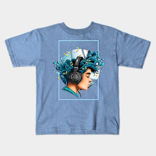 Soundscape - Wild Waves Kids T-Shirt